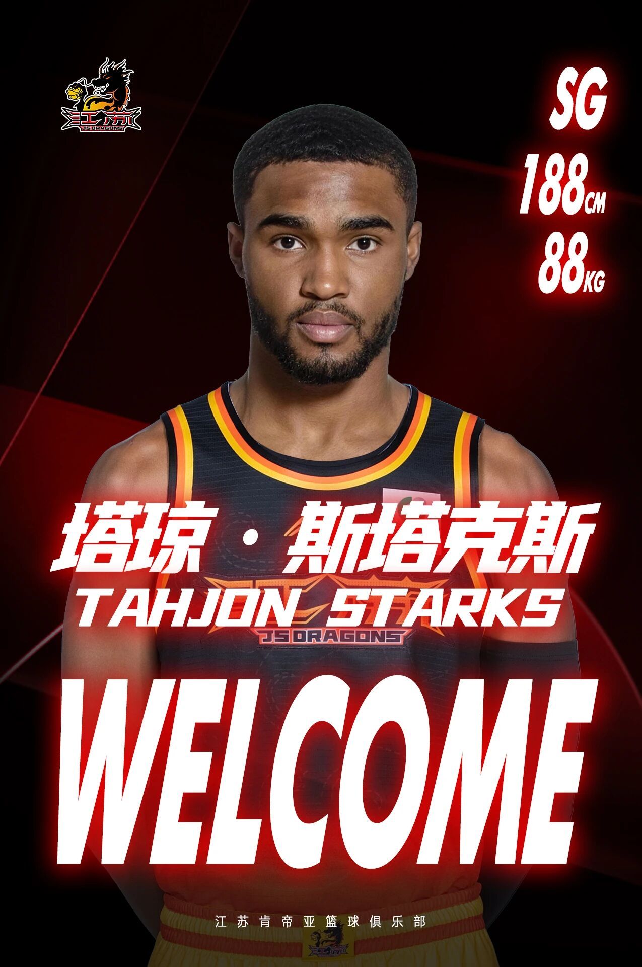 江苏男篮终于来第三外援了 cba