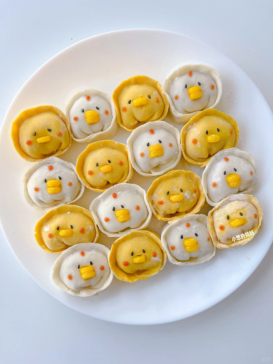 超可爱🐤小鸡冰花锅贴｜零失败附教程～