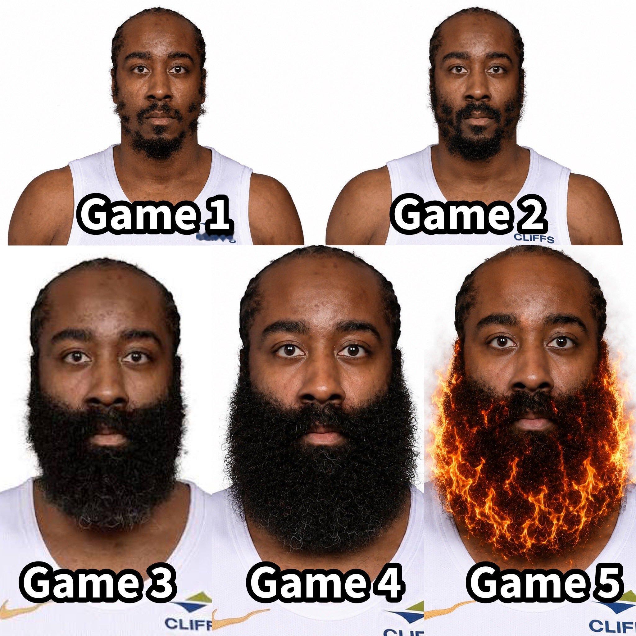 NBA 哈登今天失误有点多了，半场就5次，说实话今天的裁判有点偏了，对面防守动作