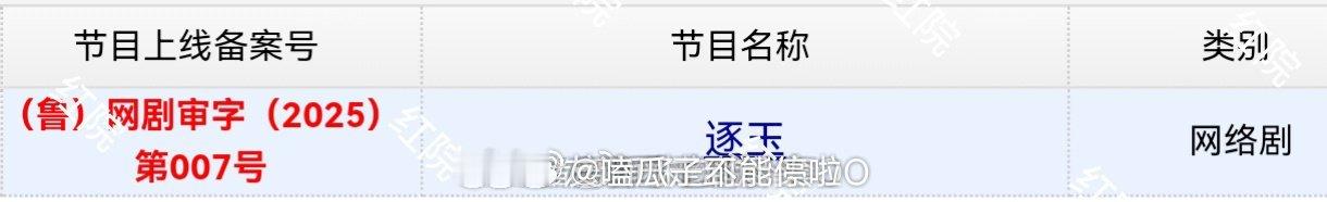 张凌赫田曦薇《逐玉》下证啦，赶紧播吧 