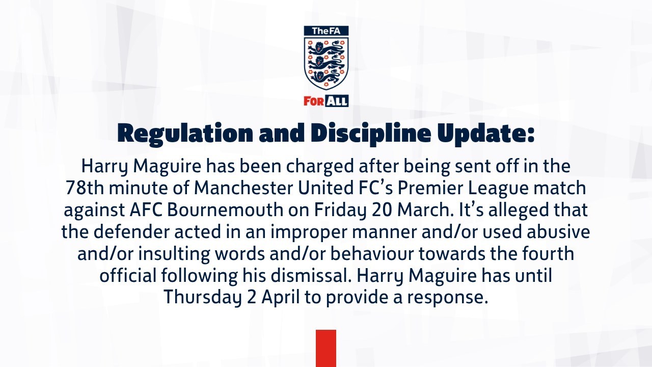 金赛拉：马奎尔很可能像内托因对阵阿森纳的不当行为而被追加禁赛一场一样，错过曼联客