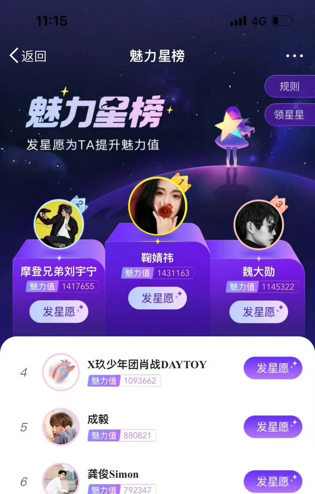 #鞠婧祎明星魅力星榜登顶#鞠婧祎明星魅力星登顶，真的太牛了！未来走花路吧[打ca