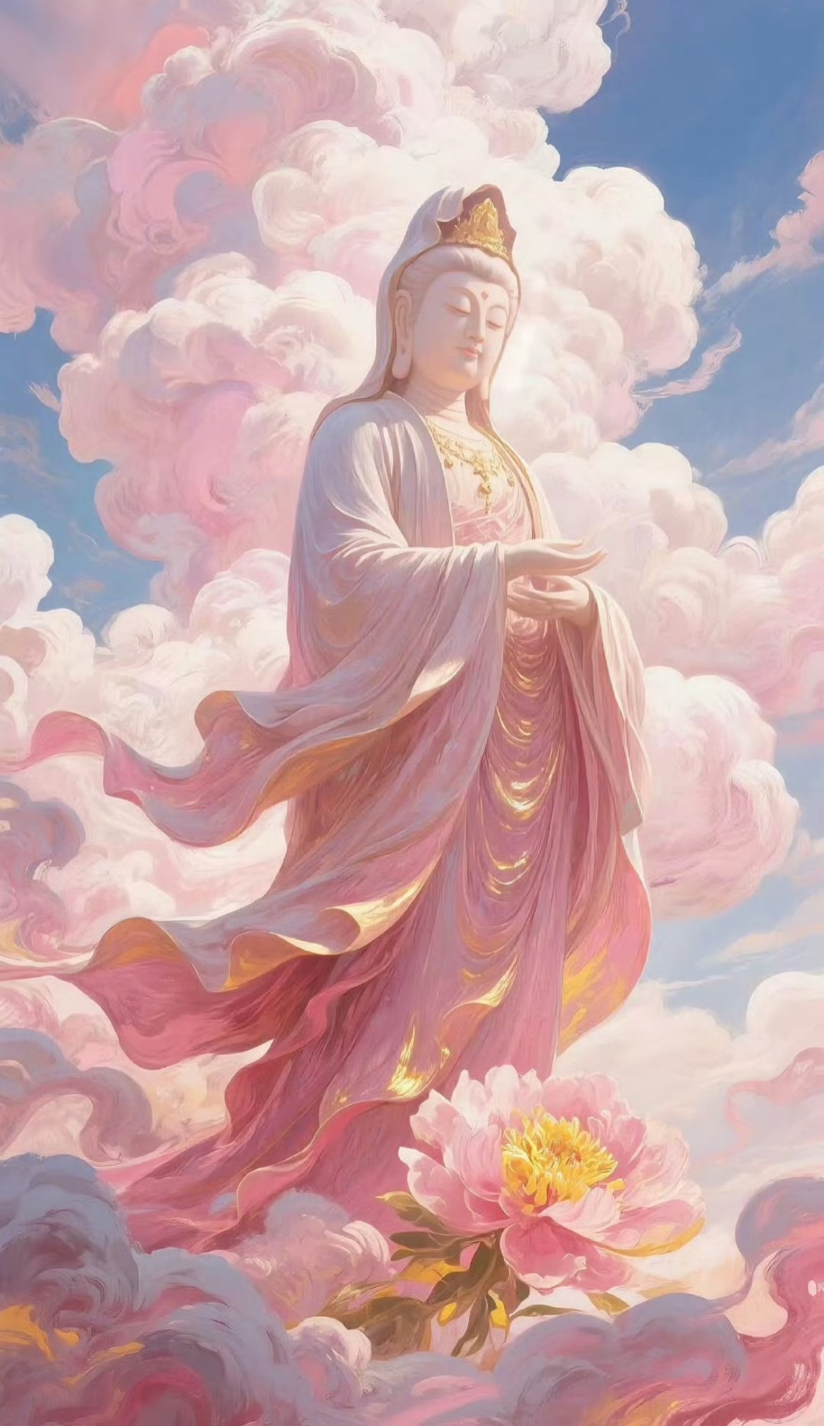 祥云承慈颜，福泽伴心安。 