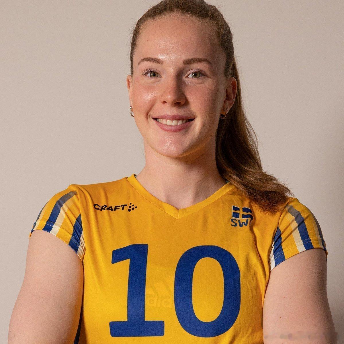 排球 ⚔️ 欧洲女排热身赛，🇸🇪瑞典3-1🇧🇪比利时，名将伊莎贝拉.哈克
