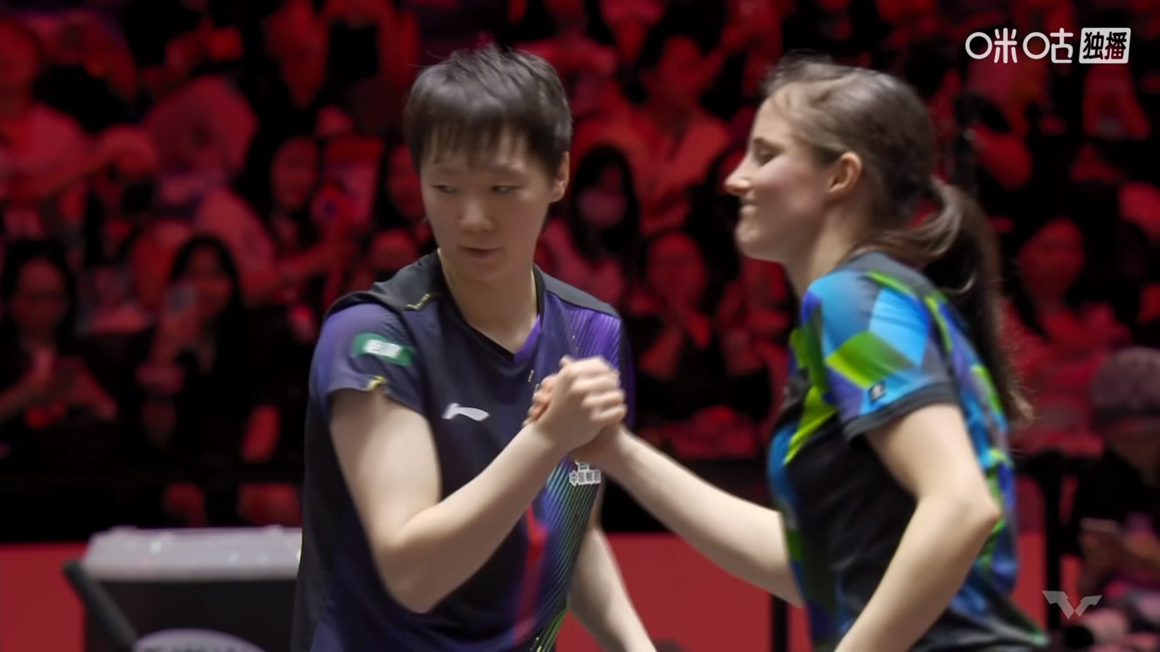 王曼昱4比1温特(15-13，7-11，11-8，11-9，11-7)晋级WTT