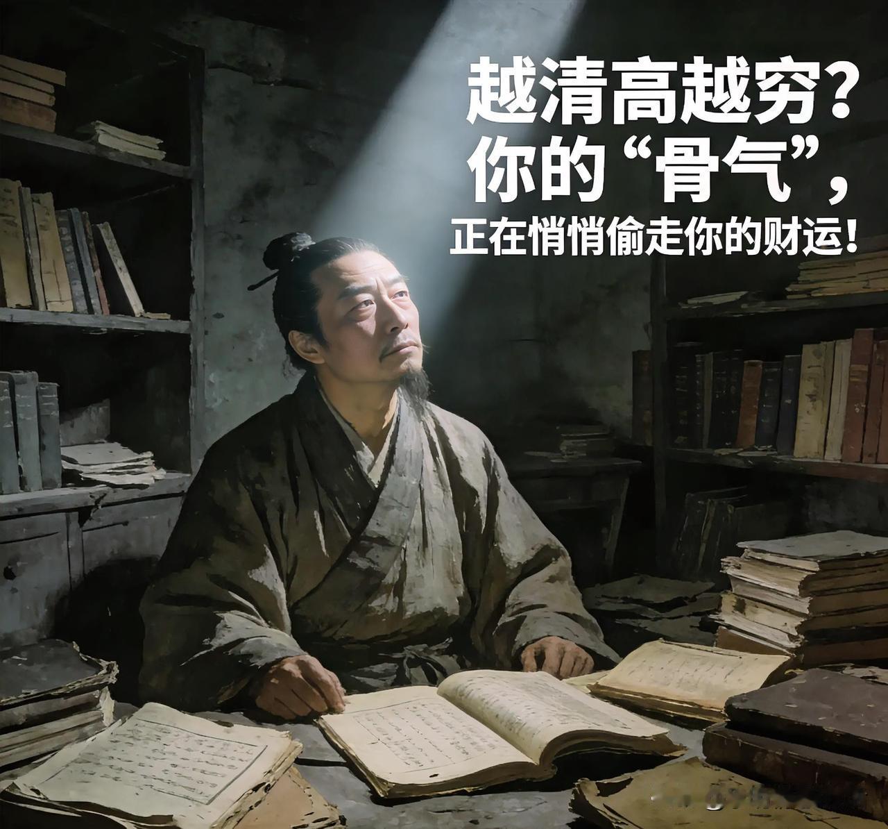 越清高越易穷？你的“骨气”，正悄然“偷”走你的财运！
      太清高者，常不