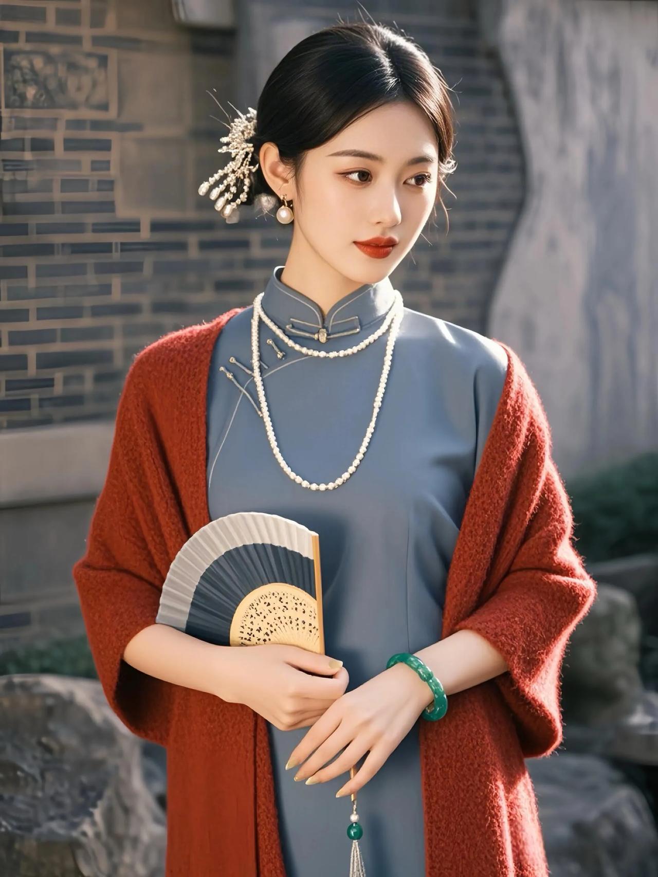 美人清丽#眉目如画#端庄优雅俏佳人# 国风清冷感穿搭