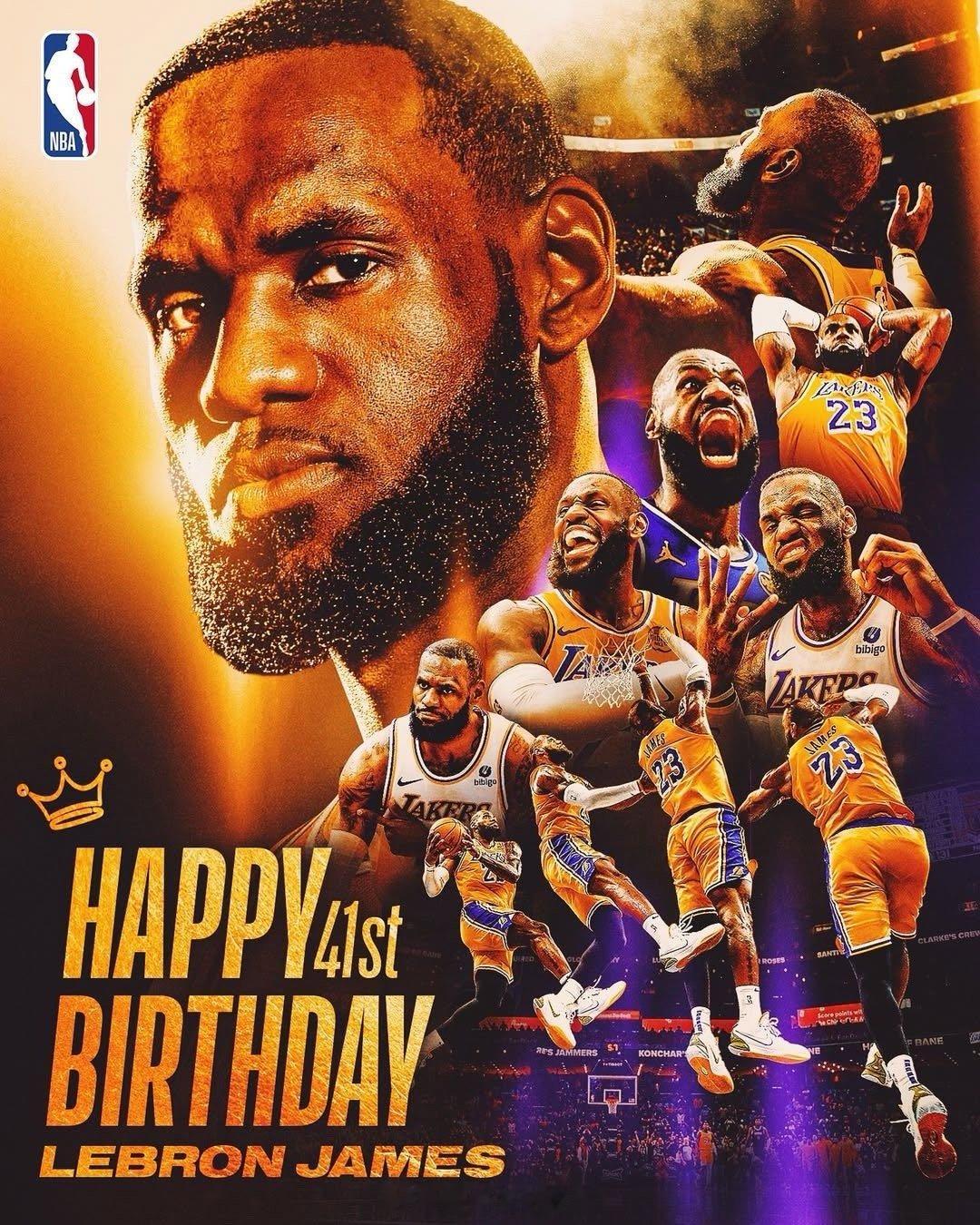 勒布朗-詹姆斯今天41岁，你有什么想对他说的？