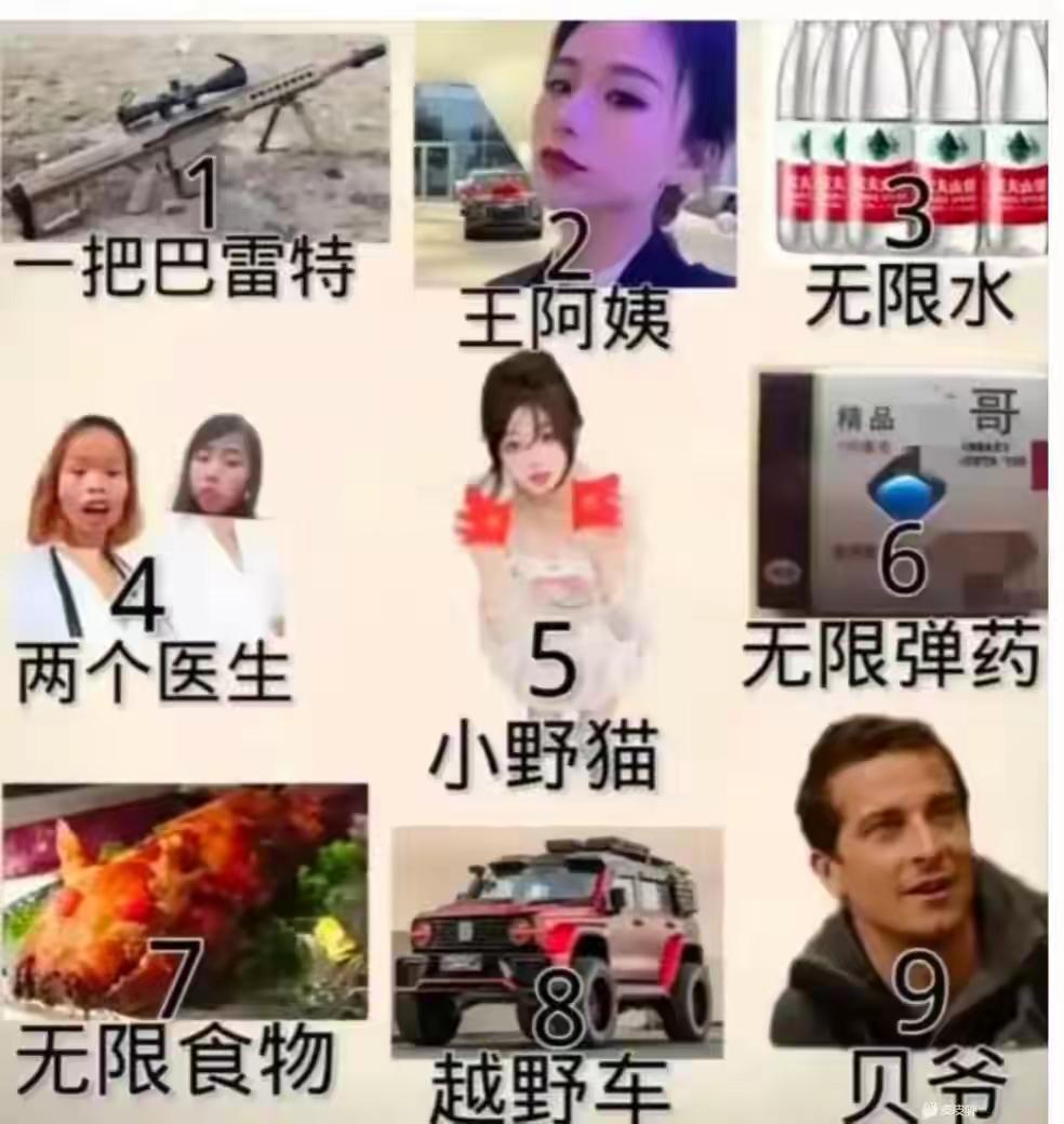 困于孤岛，选三个，怎么选？