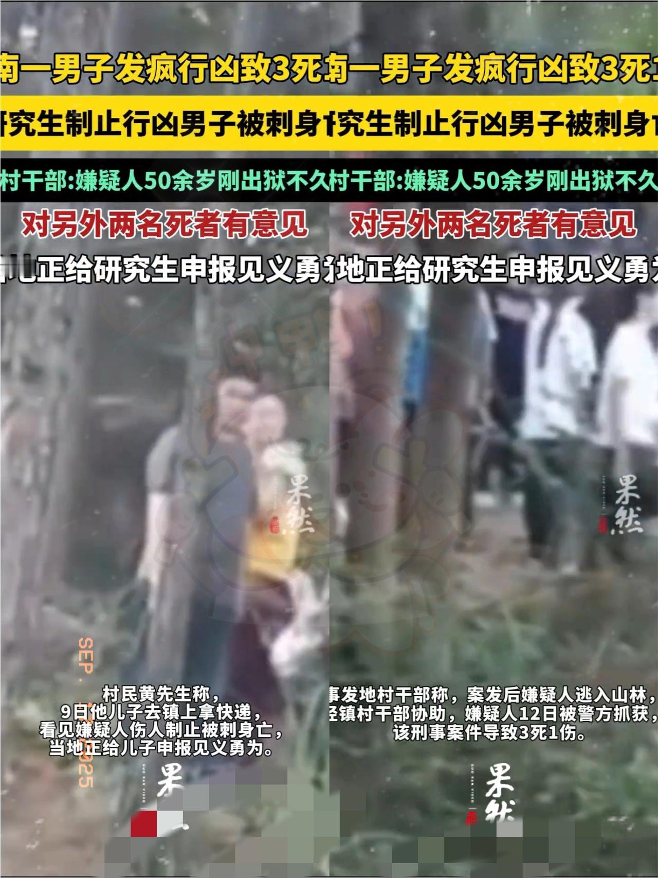 刷到湖南那起案子真的后背一凉！刚出狱的人回村复仇，两个仇人没了，偏偏路过取快递的