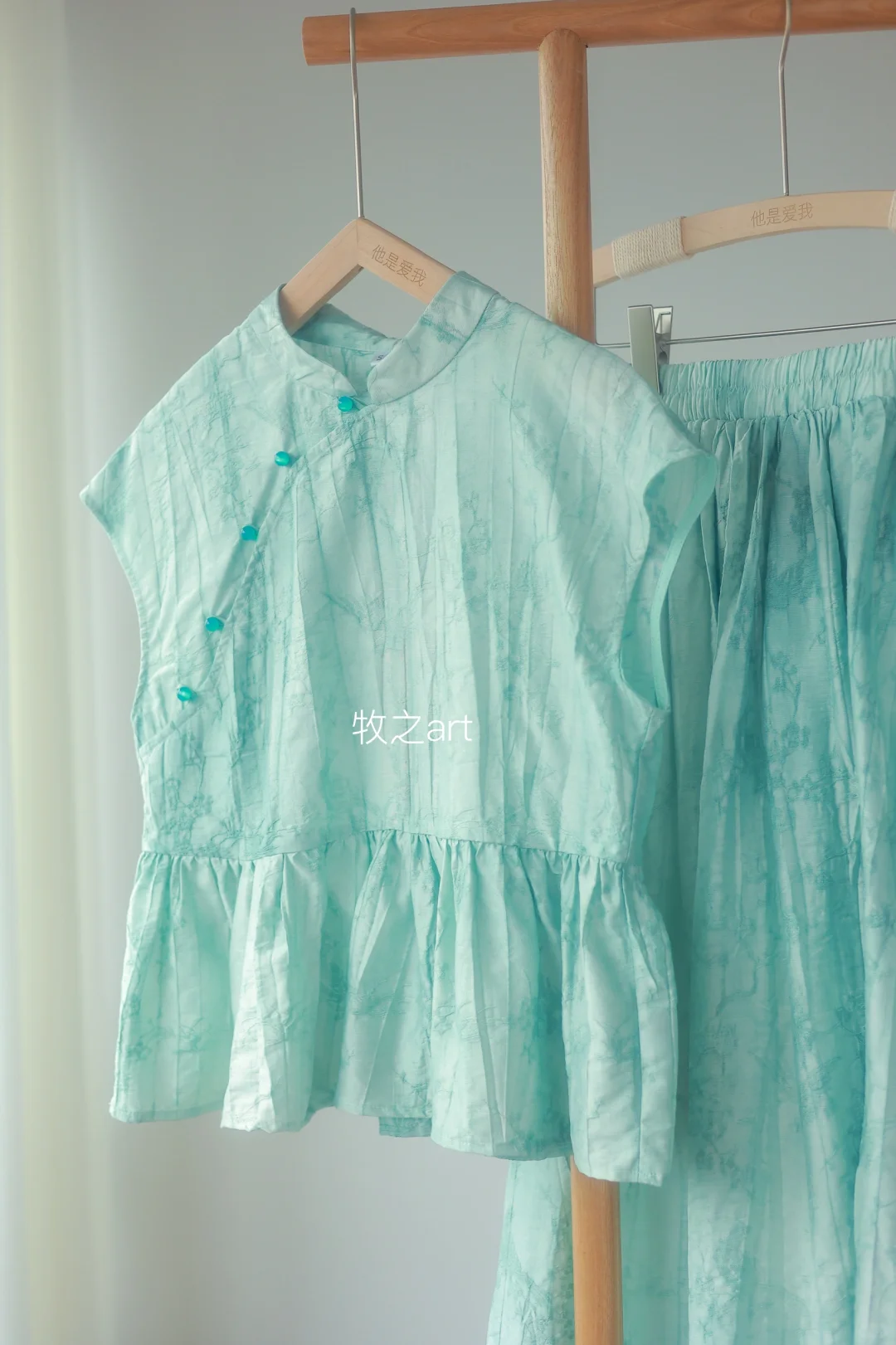 丝麻国风套装｜清冷温柔