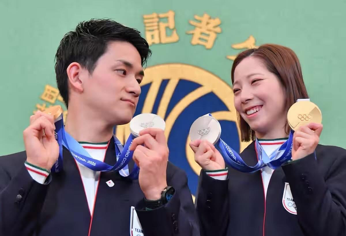 有一种关系，叫璃来龙一。

获得日本第一枚双人滑金牌，木原龙一和三浦璃来从下飞机