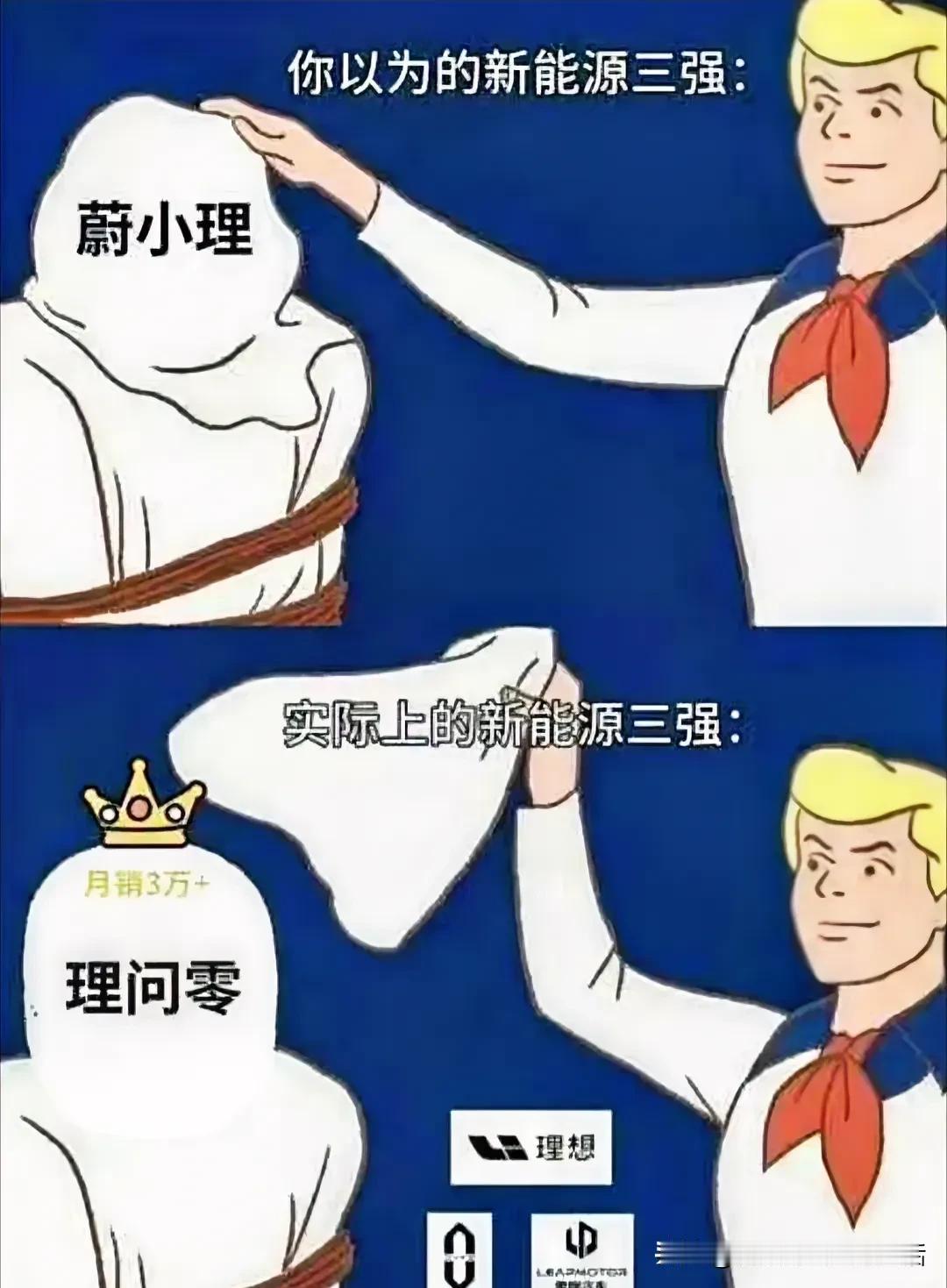 新势力“蔚小理”变成了“问理零”了，零跑确实卖得不错啊 ​#腾势Z9GT上市标配
