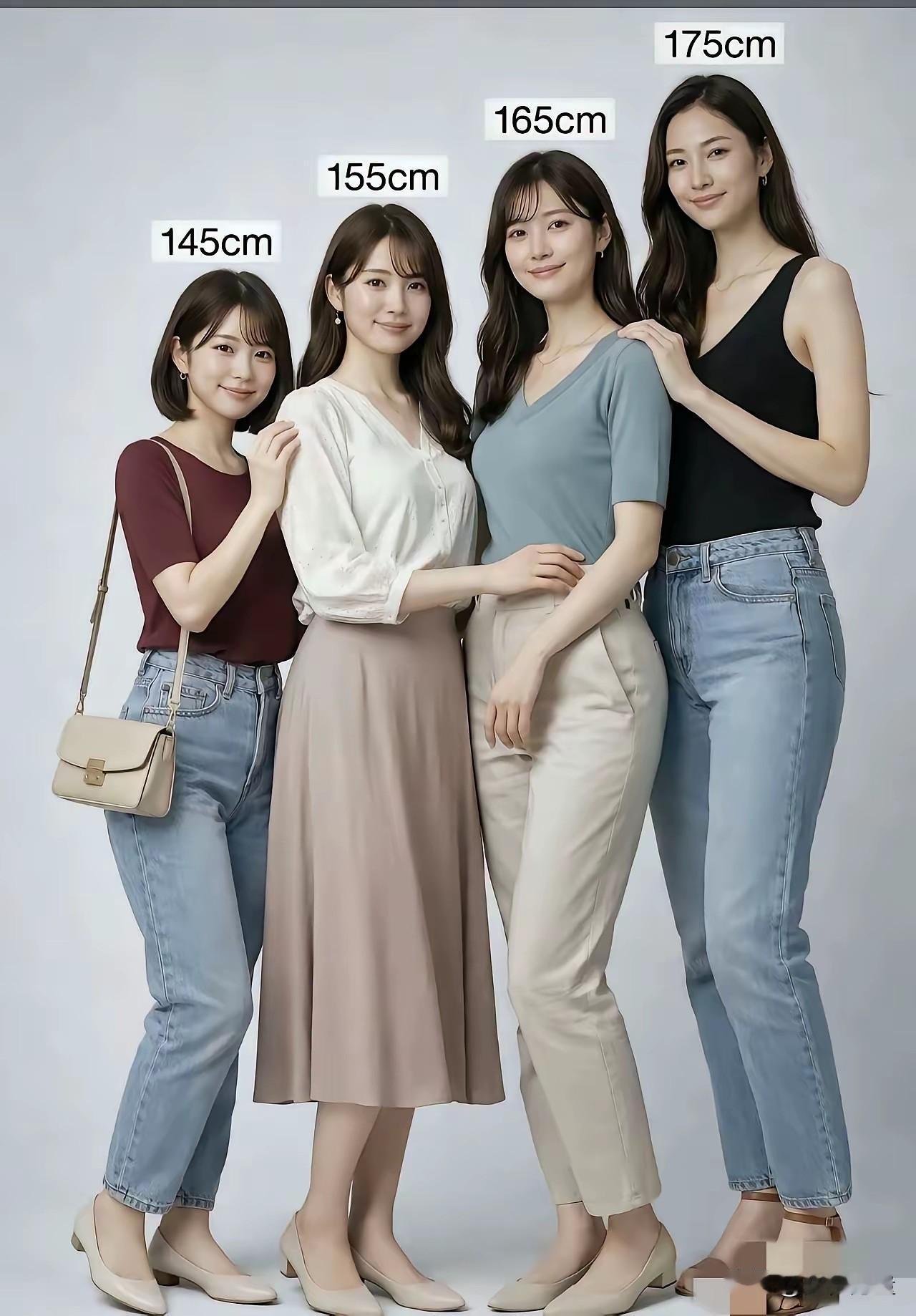 古人云，娇妻不过肩！以一个男人的眼光看，哪个身高最合适？