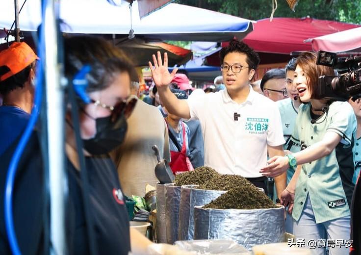 沈伯洋扫街扰民被呛
今天，台北市长参选人沈伯洋携团队在大安区市场扫街，由于队伍人