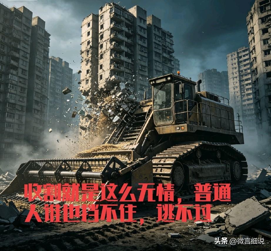 资本对普通人的收割已经悄悄的进行了一轮，这一轮已接近尾声。三四线城市，正常情况，