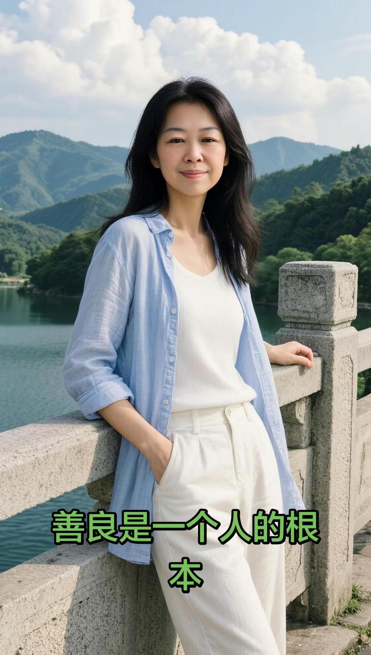 一生漂亮的秘诀是什么？AI湖畔清新写真
