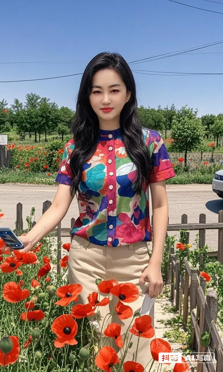 穿搭  花衣服  花海遇见你