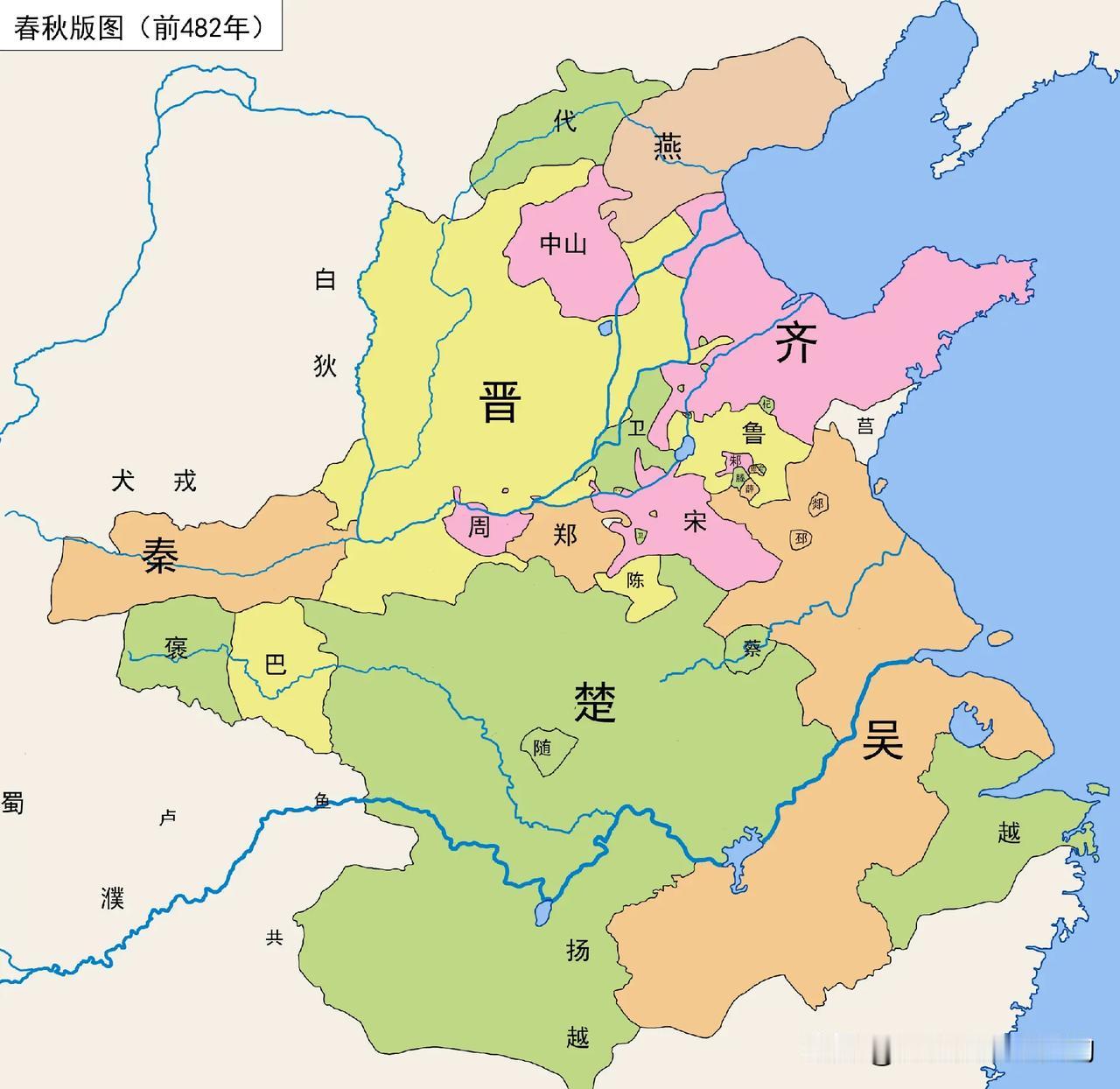 吴国称霸过程中，为扩张疆域和增强国力，先后消灭了多个周边小国，主要是吴国北部的淮