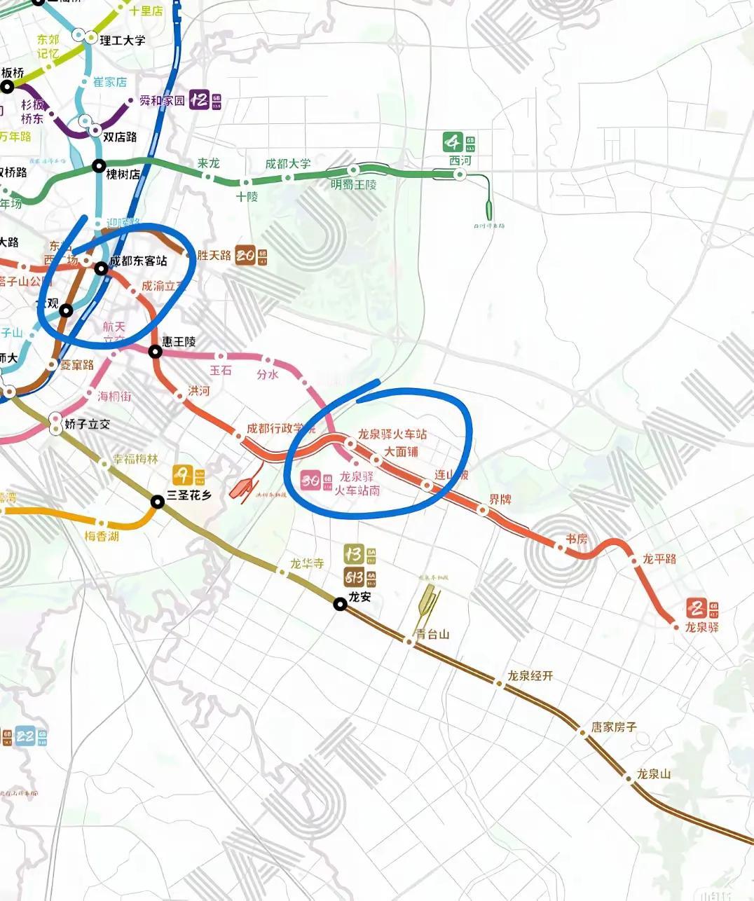 龙泉驿区大面真的要火起来了，交通十分便捷，不仅有火车站坐镇，还有3条地铁线路穿梭