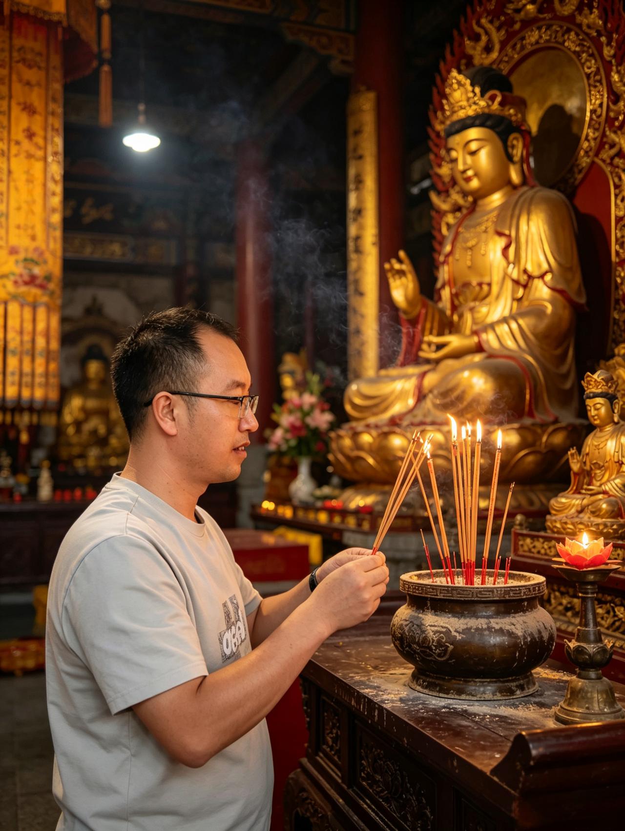 如果你做交易一直亏钱、怎么都不顺，别硬扛着盯盘找办法了，不如去寺庙里给菩萨磕几个