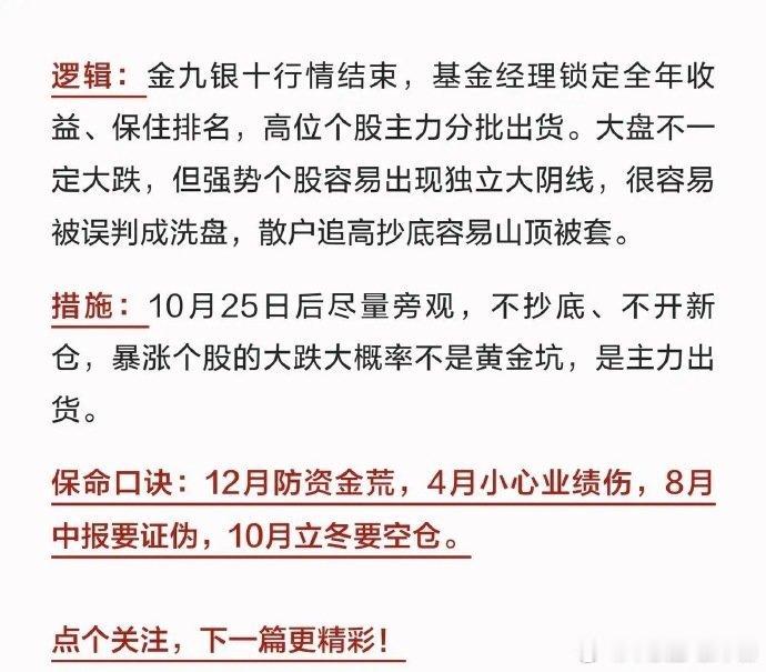 A股每年空仓时间表，抓紧码住！ ​​​