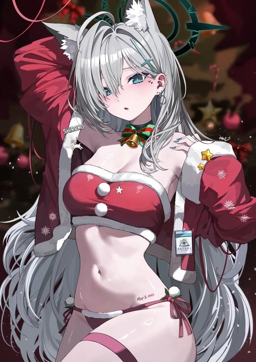 动漫[超话]动漫壁纸 一组身材姣好的兽耳娘和丰腴少女的插画三只松鼠在漫展请吃零食