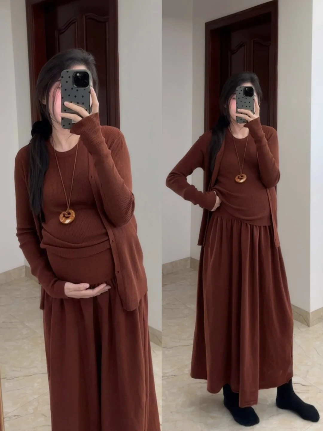 有些衣服有个大肚肚穿更好看～