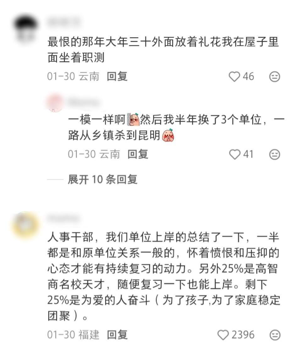 在职考公能坚持下来纯靠恨意😭 