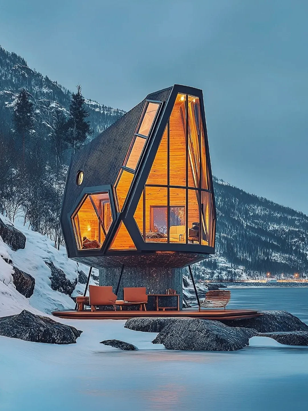 “芬兰森林中的度假小屋，太温暖了！”