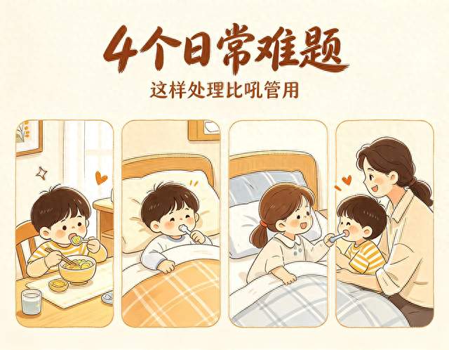 孩子吃饭、起床、睡觉、打架？4个日常难题，这样处理比吼管用