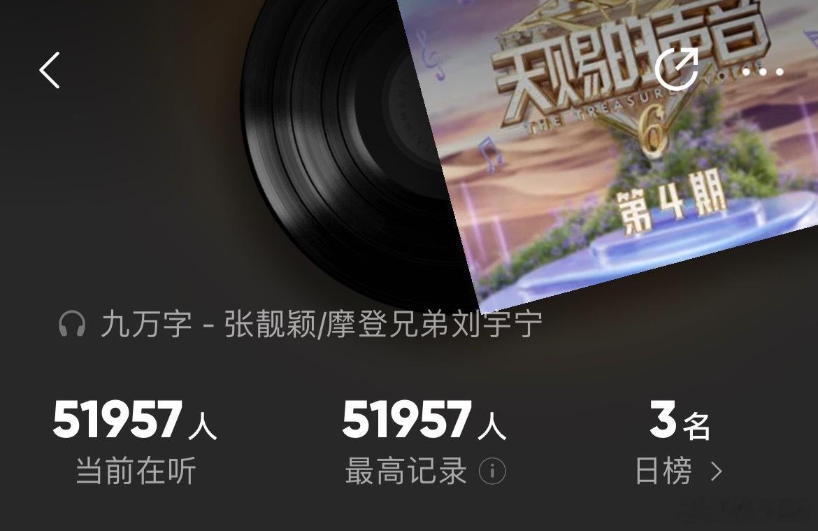 《九万字》实时数据，在线收听破5w🔥 ​​​