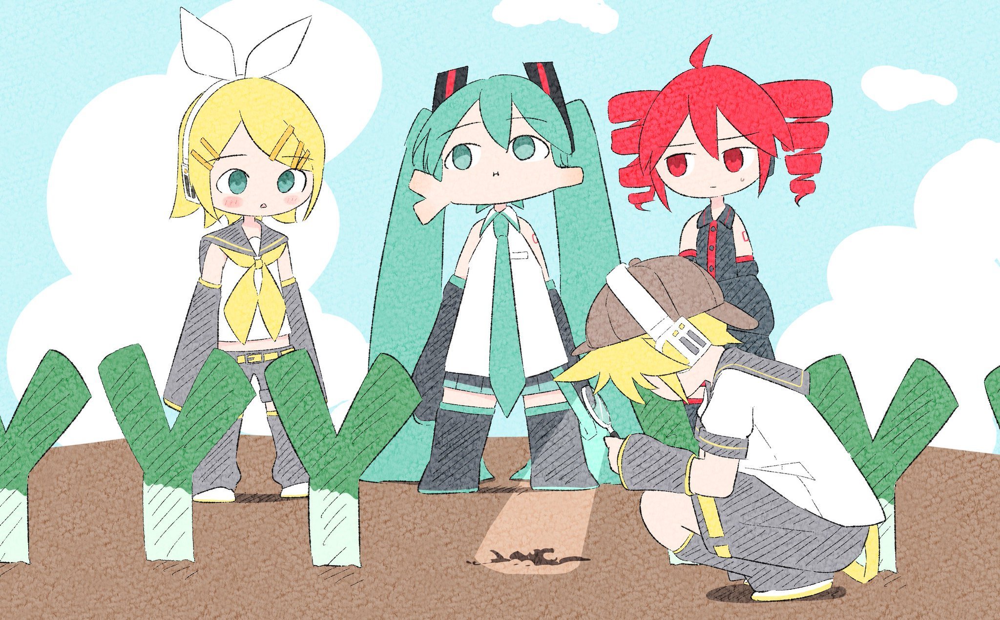 #初音未来# 是谁把葱偷了🧐？（x：bananafish1111_ ​） ​​