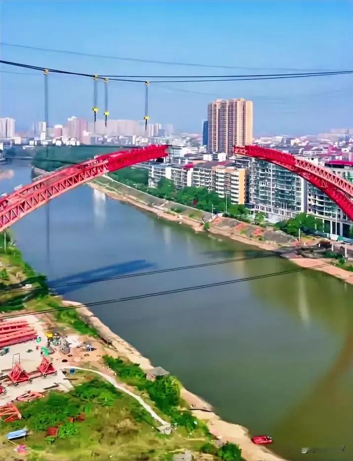  衡阳清江大桥将计划11月20日完成合拱…期待早日建成通车！#城市观察员# #本