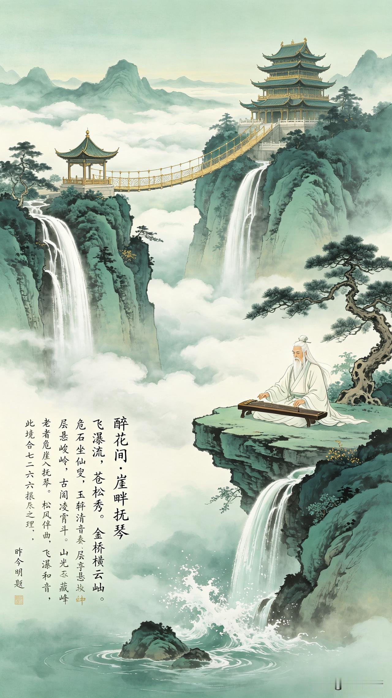 《静观万象，明照大千；逆顺随缘，心归寂然》

静中观动万波生，动里守静一灯明。