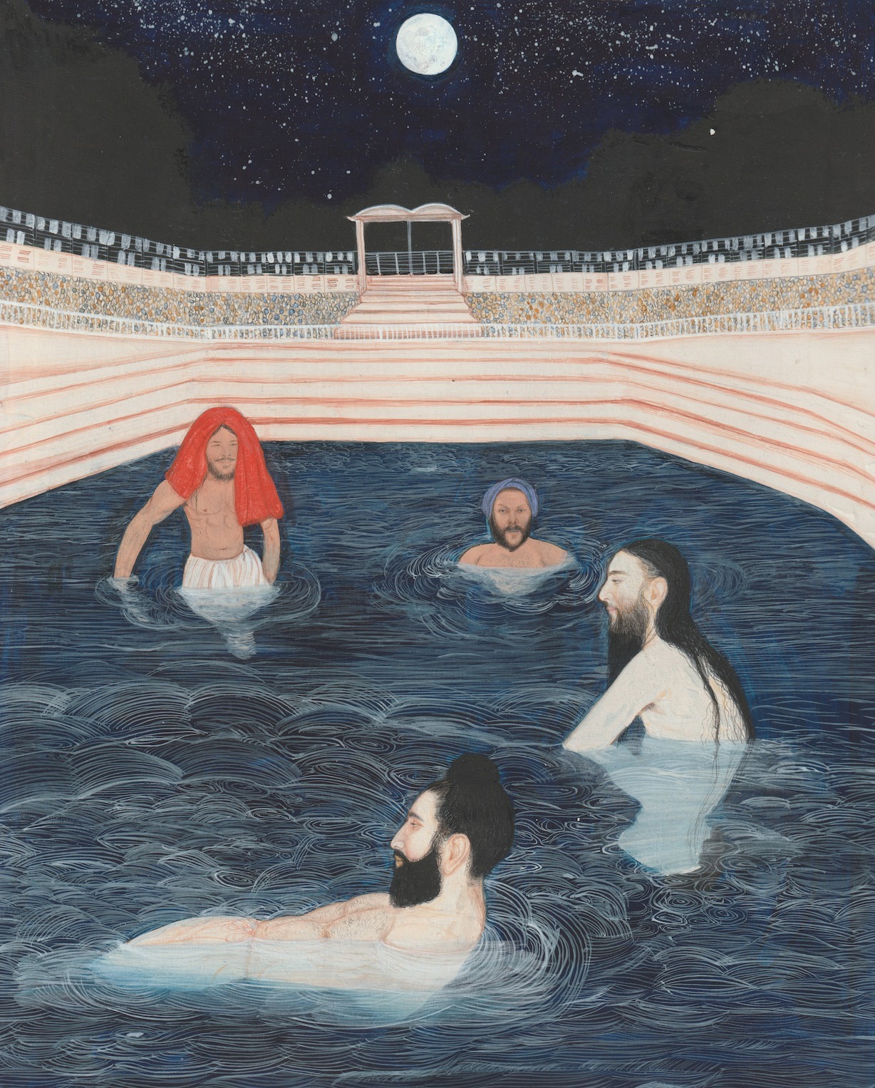 Bathing under the moon and starsJatinder