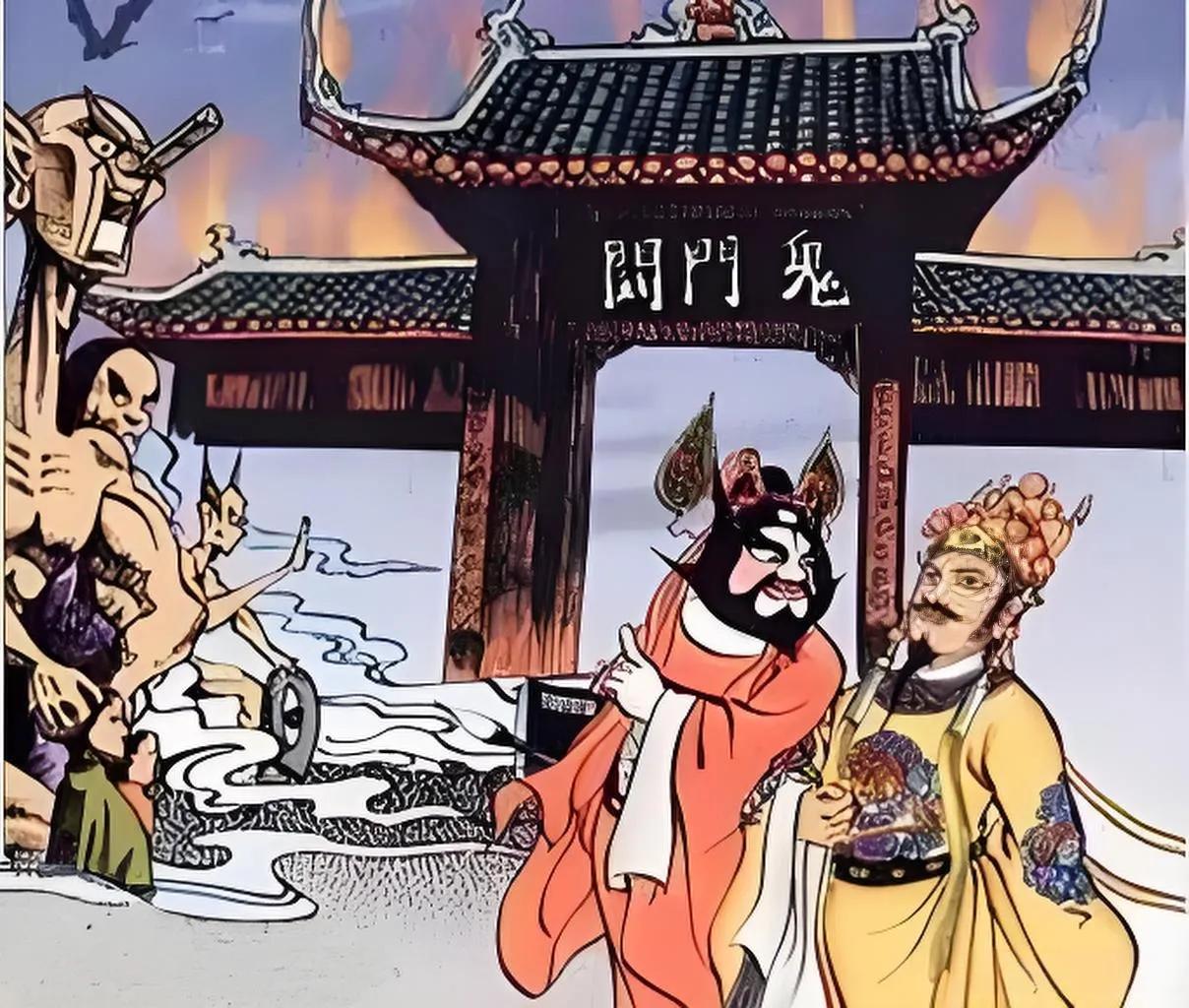 生在阳间有散场，
死归地府又何妨，
都是黄泉预约客，
………请友续补………？
[