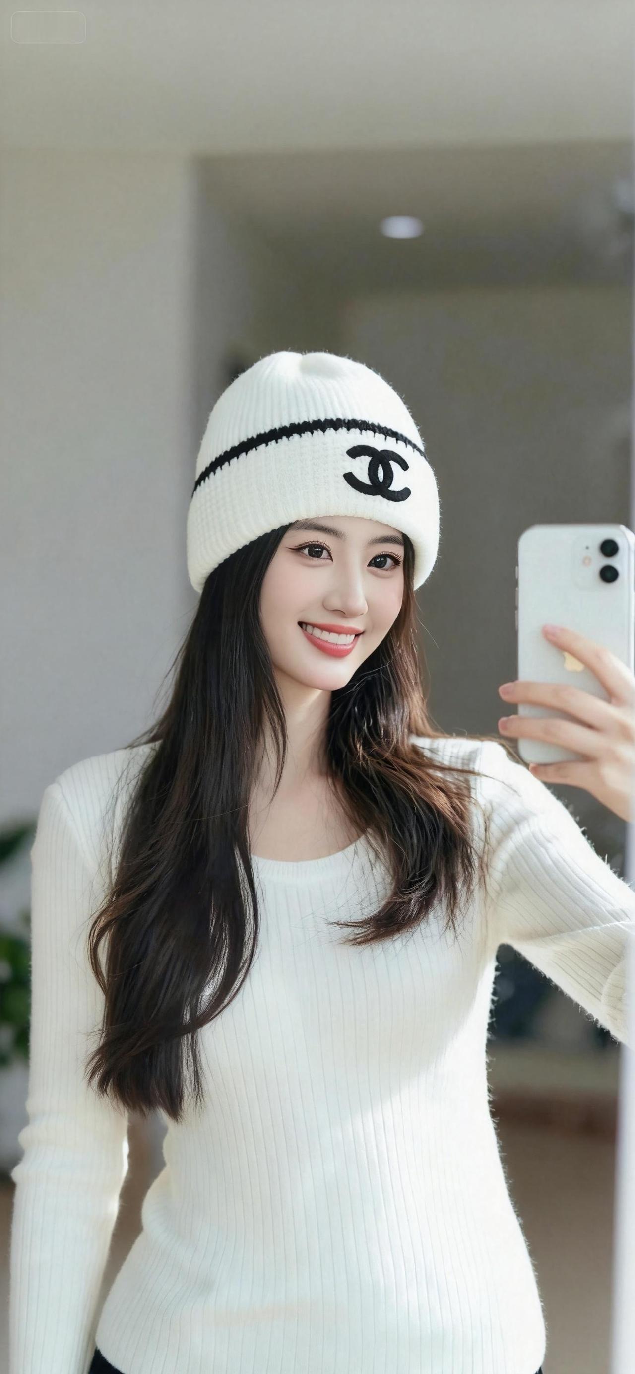 谁戴谁好看抖音ai创作 高级美感 毛线帽 冬天就要保暖又好看