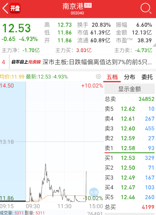 $南京港 sz002040$ 这种和概念什么的有关系吗，完全没有，就是筹码和波动
