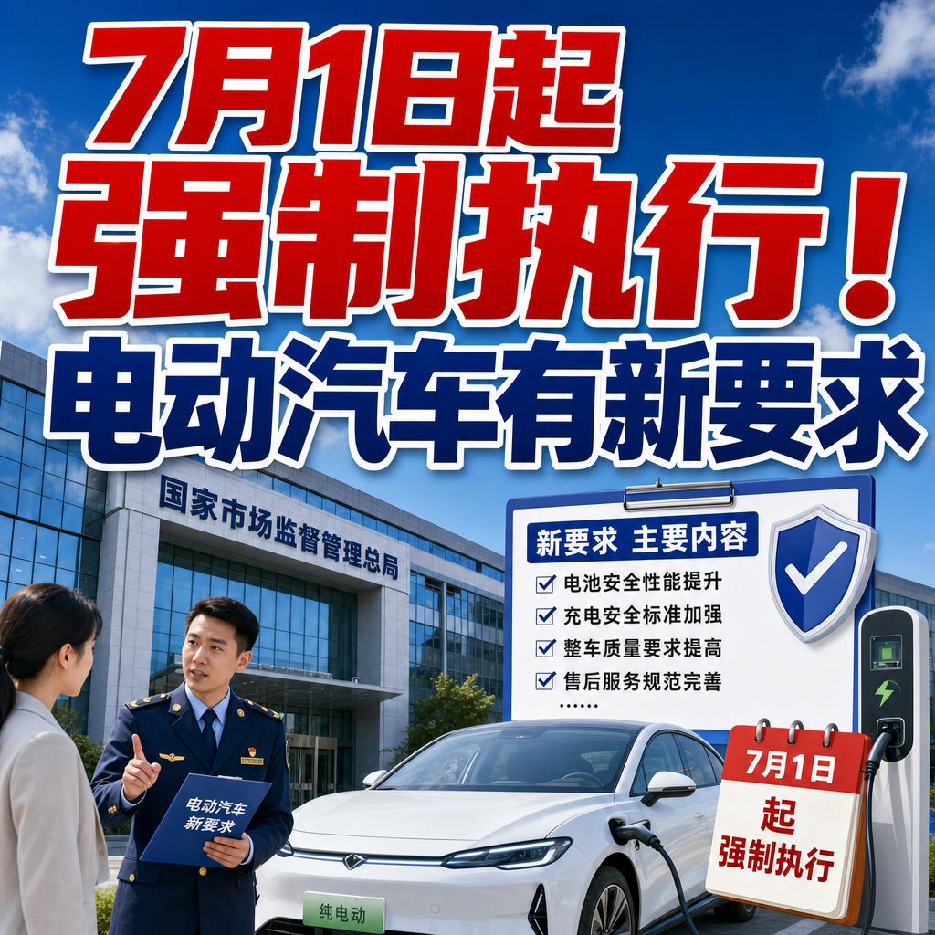 突发！7月1日起，电动汽车要变天了！
两项强制性国家标准就要正式落地，这次是动真