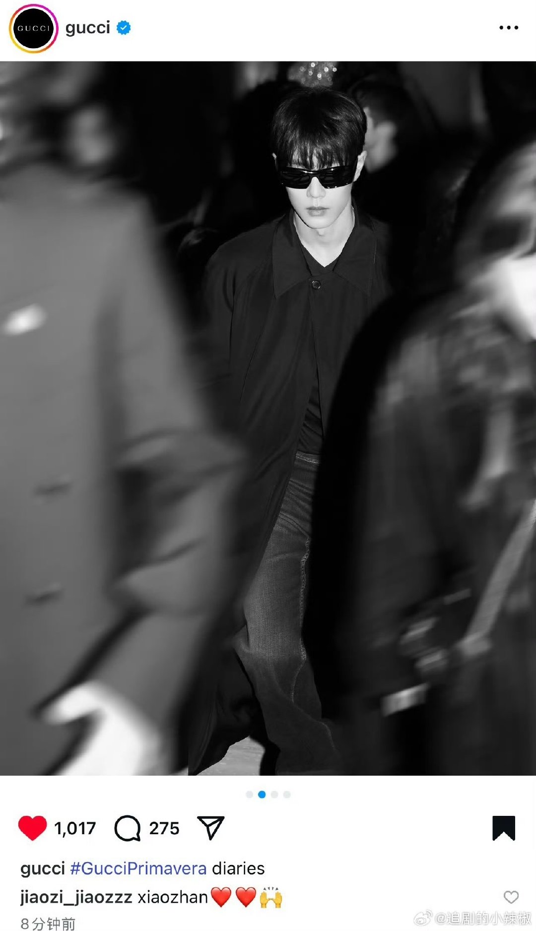 gucci发肖战肖战gucci官方图 肖战gucci官方图 