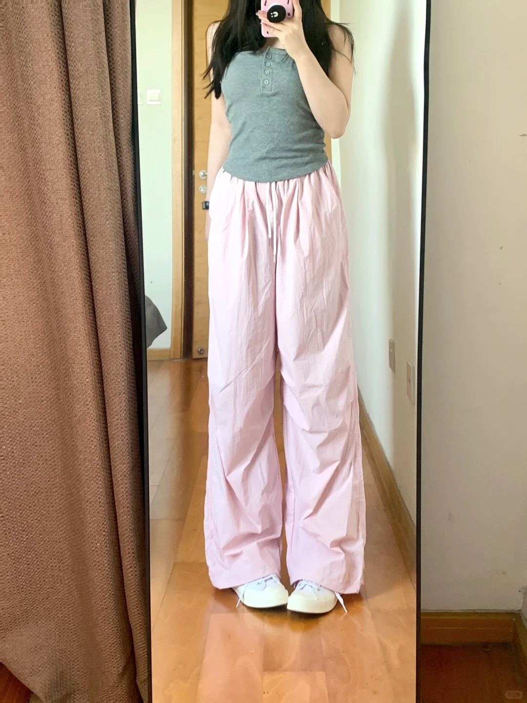158/105微胖梨形买到超满意空气感防晒裤！🥰