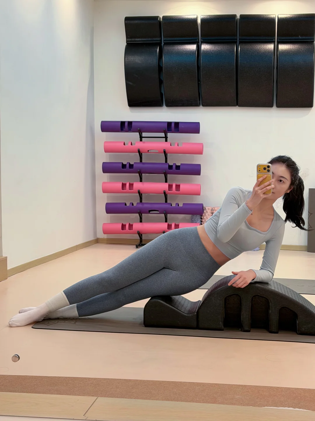 解锁瑜伽新课程 脊柱矫形器的课也好累