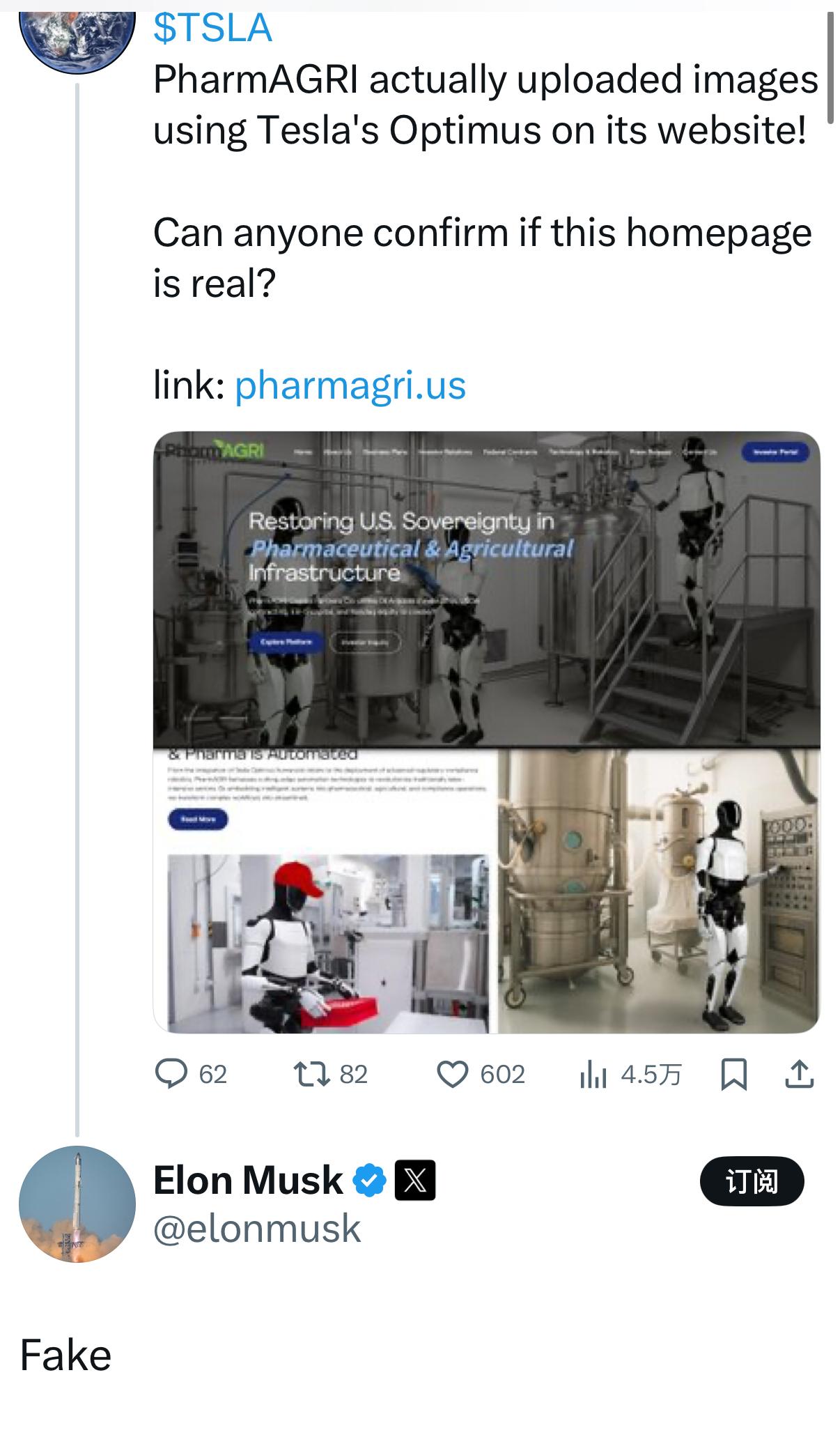 今天一早，国内媒体清一色快讯跟进：“大订单是假的！”。
但仔细看，马斯克其实只说