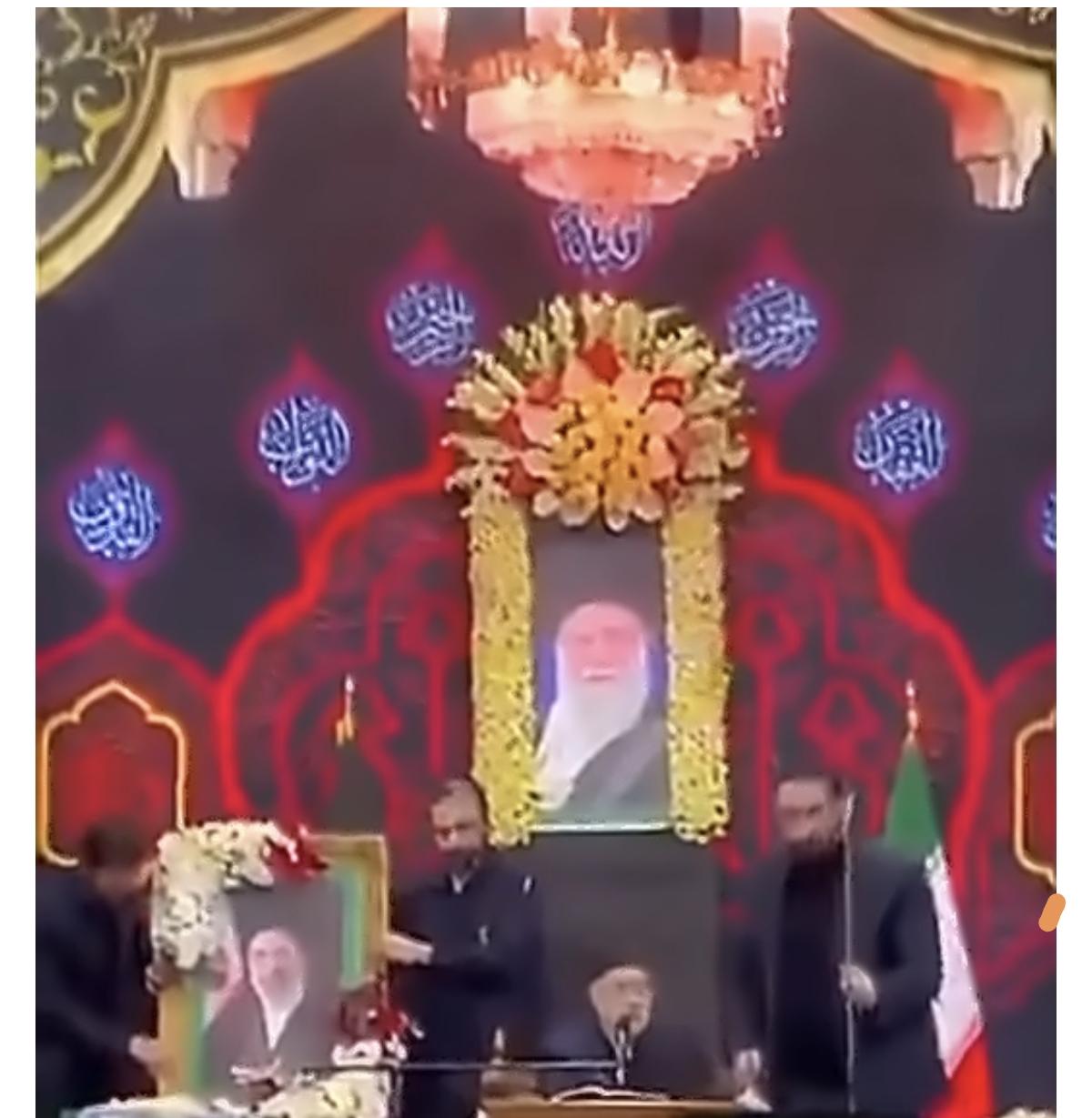 伊朗用穆杰塔巴头像举行效忠仪式，应该是出于安全考虑，小心行得万年船。穆杰塔巴刚刚