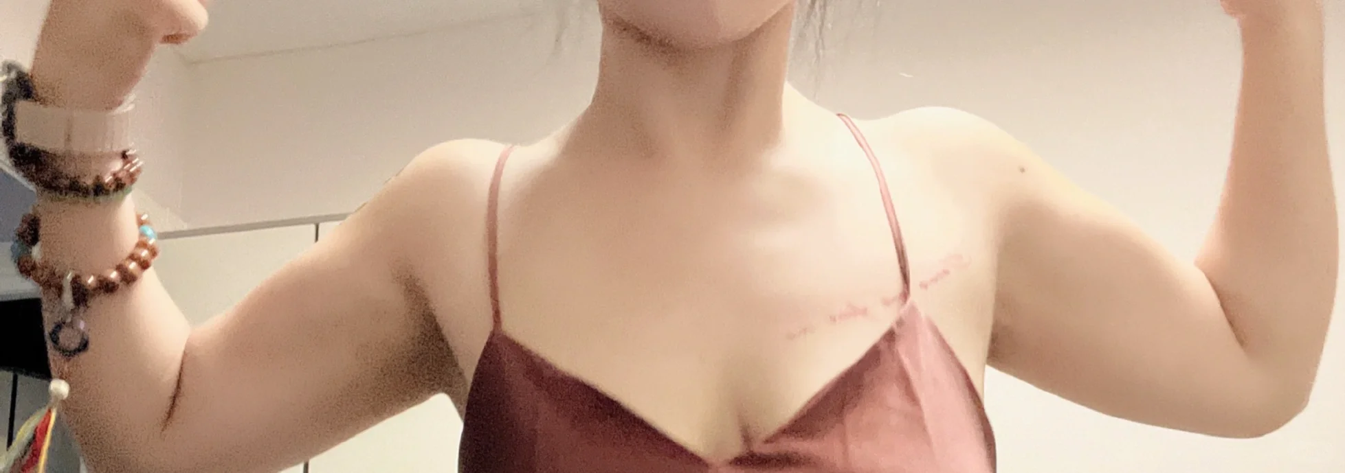姐妹说我有肌肉啦？