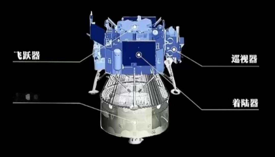 嫦娥七号发射状态的组合体示意图 