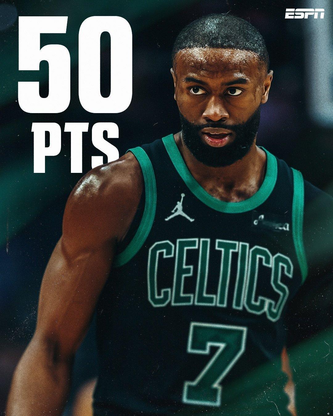 值得一提的是，本场比赛前，无凯尔特人球员面对快船得分40+，最高是塔图姆的39分