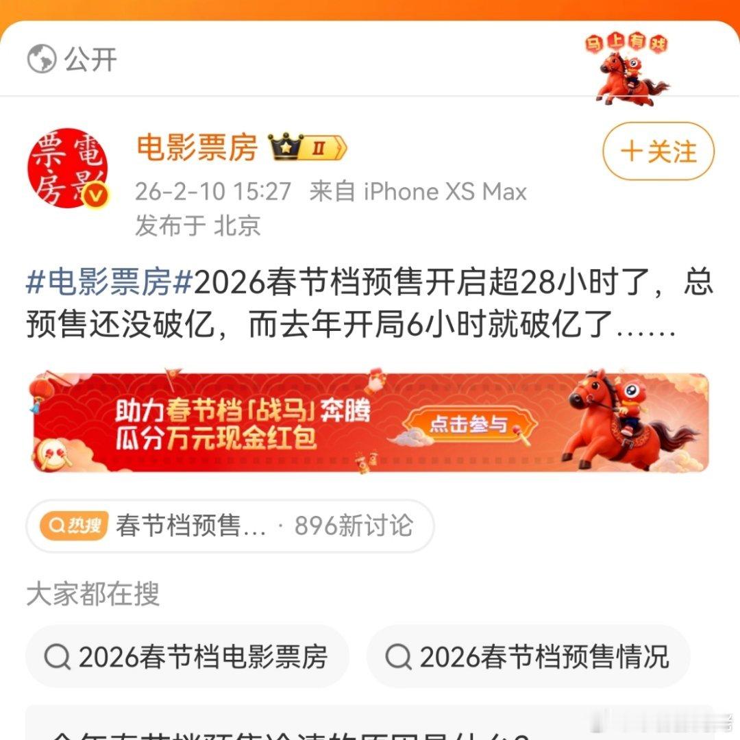 今年春节档的预售市场很冷清，虽然也有好多流量主演的电影，不知道正式上映以后会不会