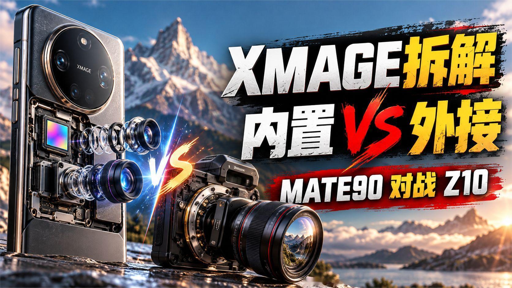 睿影XMAGE拆解：Mate90内置影像vs5999元Z10外接相机